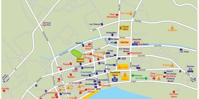 Карта вьентьян, Лаос