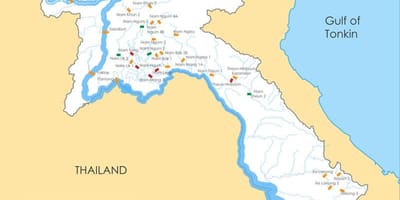 Карта ракі Лаос 
