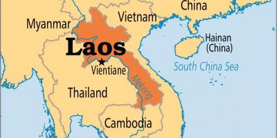 Лаоская народна-дэмакратычная краіна на карце свету